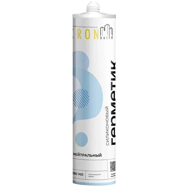 Герметик силиконовый KRONBUILD нейтральный 280 мл бесцветный купить ТД АЛЬФА