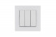 Выключатель 3-клав. 1 вход 3 выхода Karea RIZZ бел. Makel 88001091