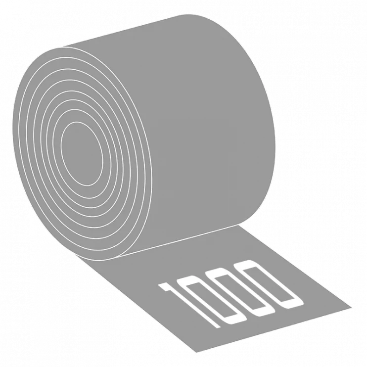 Отмоток 1000х0.5мм RAL 7004