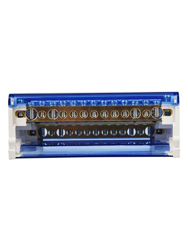 Шина на DIN-рейку в корпусе (кросс-модуль) ШНК 4х15 3L+PEN IEK YND10-4-15-125