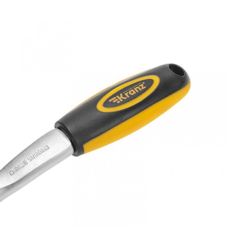 Ключ-трещотка для торцовых головок 1/4 СrV 72 зубца Kranz KR-12-8403