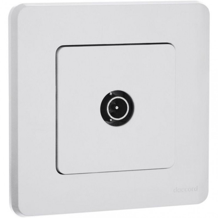 Розетка телевизионная проходная TV Inspiria 14дБ 5-862мГц механизм бел. Leg 673860