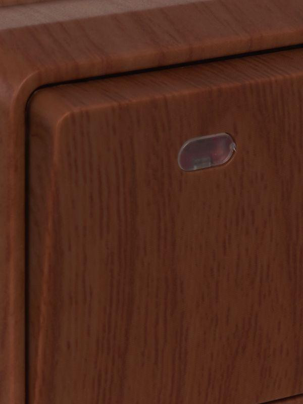 Выключатель 1-кл. ОП Октава 10А IP20 ВС20-1-1-ОД с индикацией дуб IEK EVO11-K04-10-DC