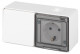 Блок розетка с выключателем Эксперт 11-7501-01 IP55 16А (10AX)-250В ОУ бел. Эра Б0063288